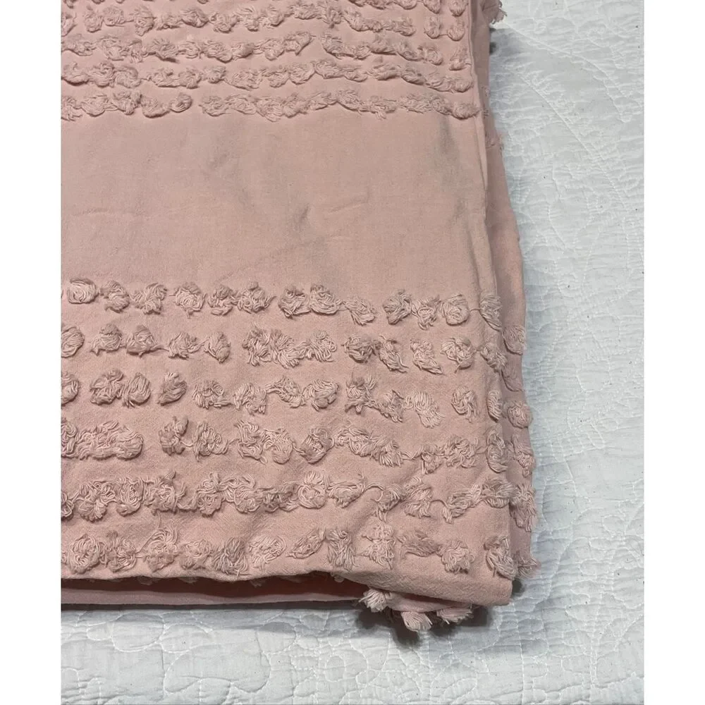 Pottery Barn Kids Candlewick Twin Duvet Blush